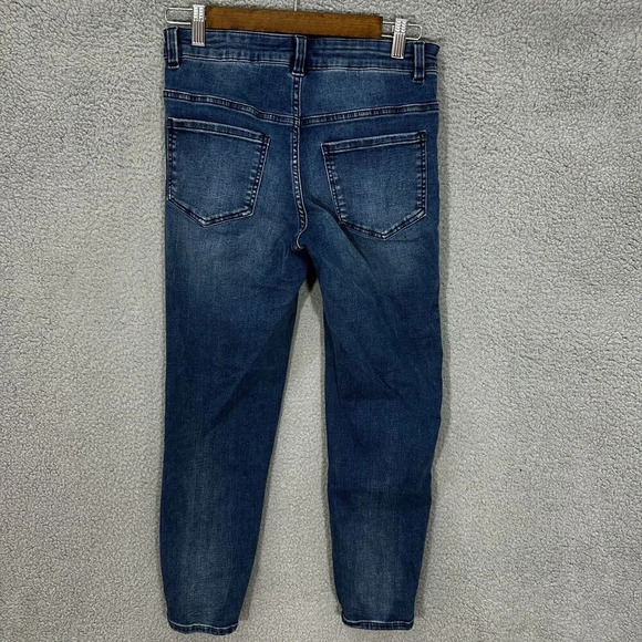 Universal Standard Skinny Ankle Jeans Womens 6 Blue Dark Wash Stretch - Picture 7 of 9